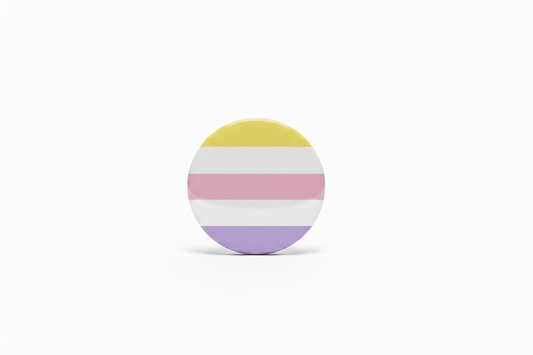 Pangender Flag Symbol Pinback 2.25-inch