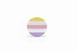 Pangender Flag Symbol Pinback 2.25-inch - My Pinbacks