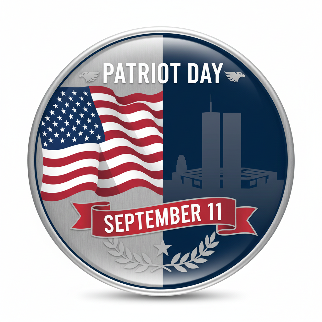 Patriot Day (September 11) Pinback 2.25-inch