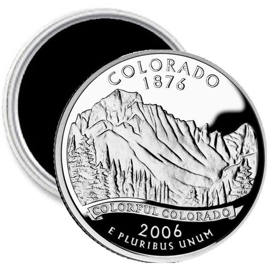 Colorado State Quarter Mint Image Magnet 2.25"