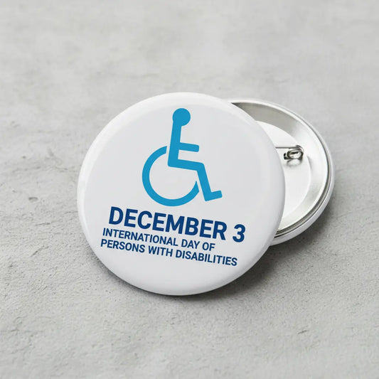 Persons With Disabilities (December 3) Pinback 2.25-inch