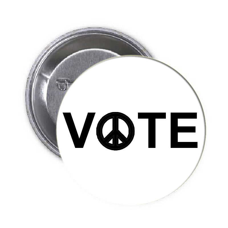 Symbole de vote pour la paix Pinback 1,25"