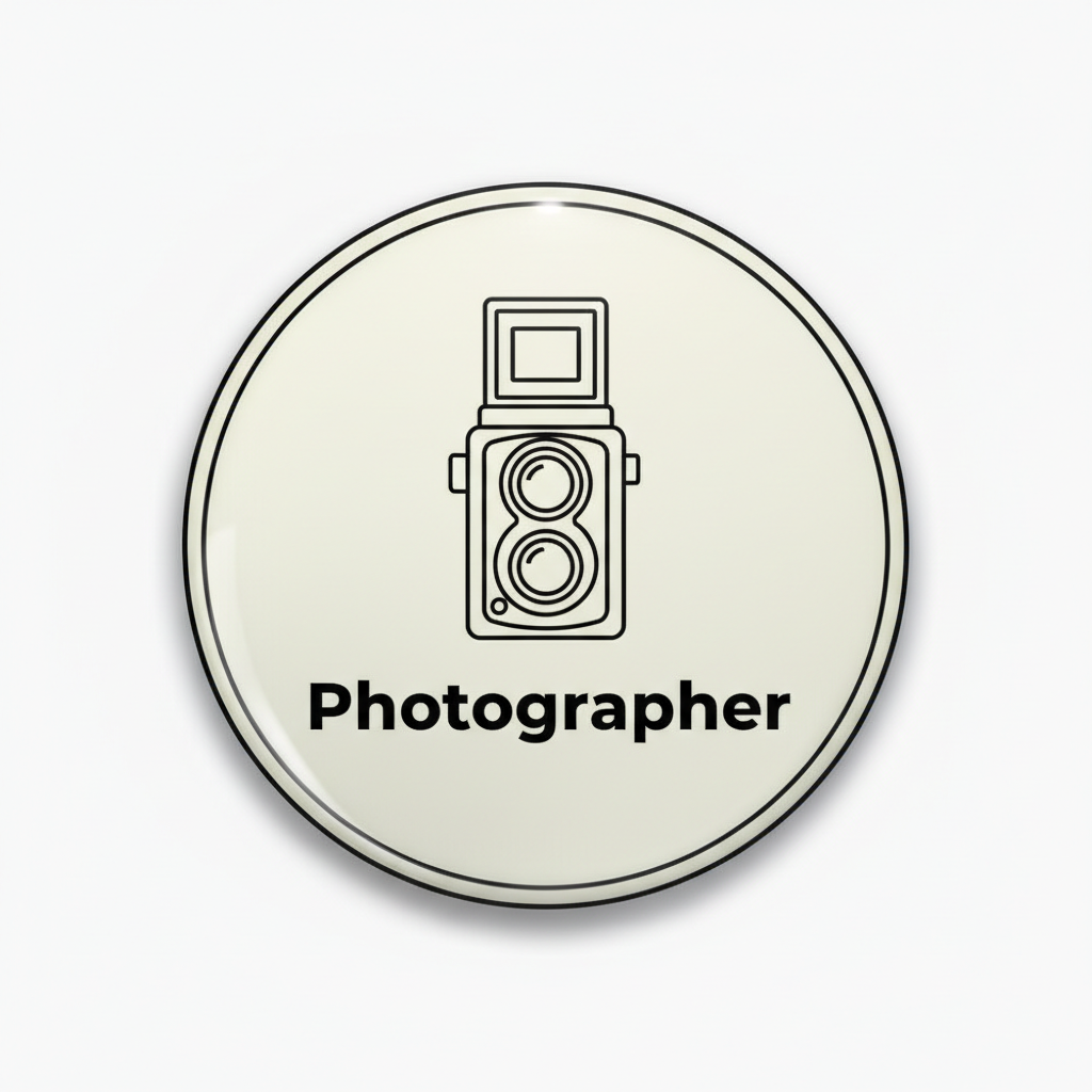 Photographer Pinback 2.25-inch