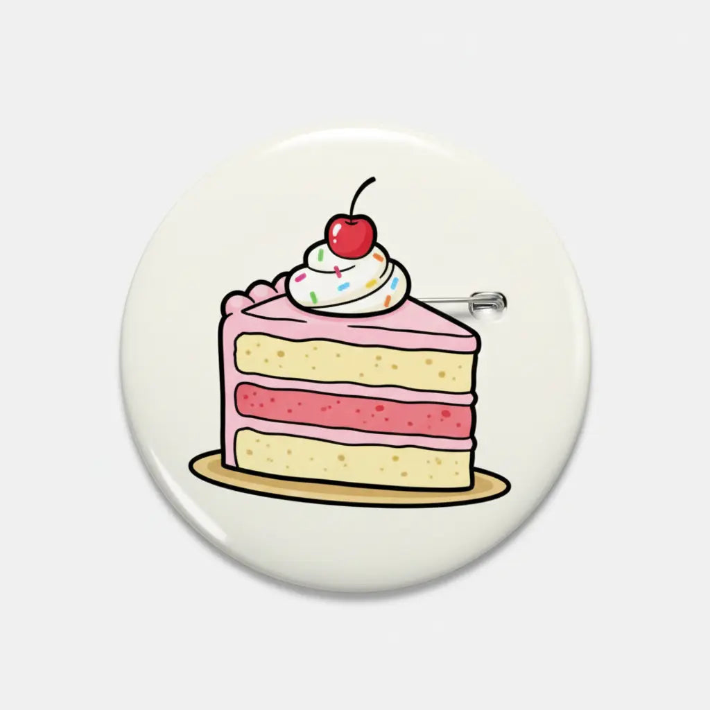 Piece of cake Pin Button 2.25-inch - mypinbacks.com