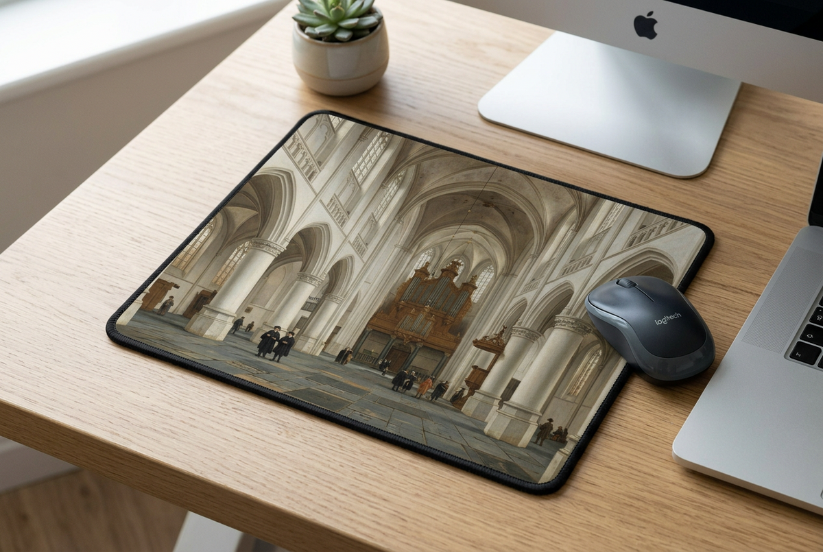 Pieter Saenredam Interior of Grote Kerk in Haarlem Mousepad