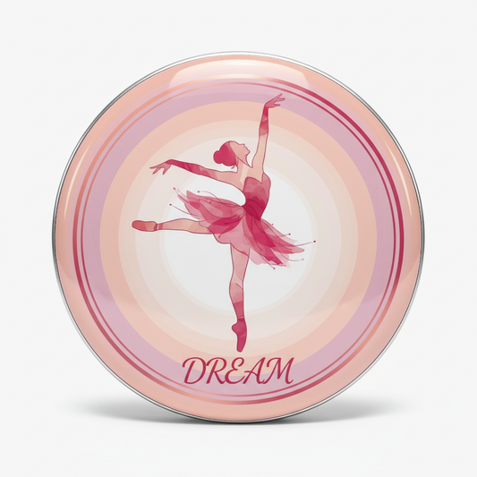 Pink Dancer Pinback 2.25-inch