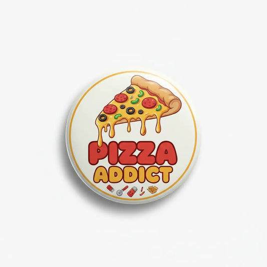Pizza Addict Pinback 2.25-inch
