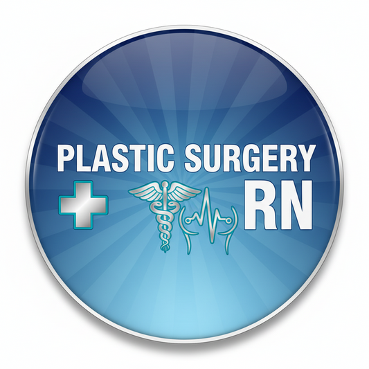Plastic Surgery Registered Nurse Pinback 2.25-inch