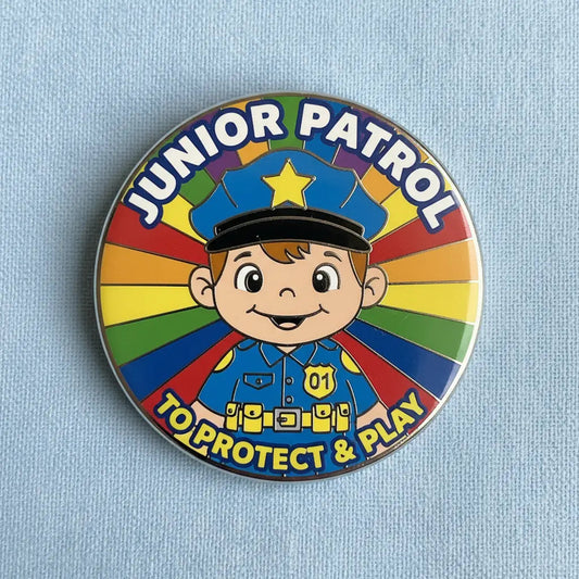 Police officer Kid Pinback 2.25-inch - My Pinbacks