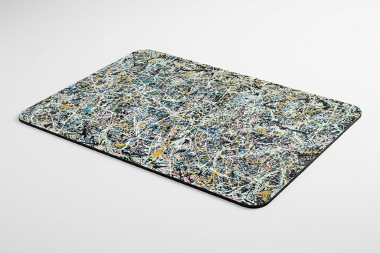 Abstract art multicolored lines Mousepad