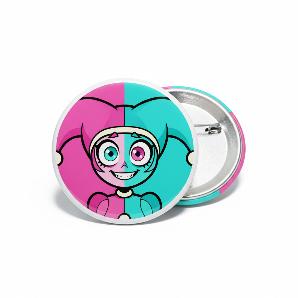 Pomni Circus Button Pinback 2.25-inch