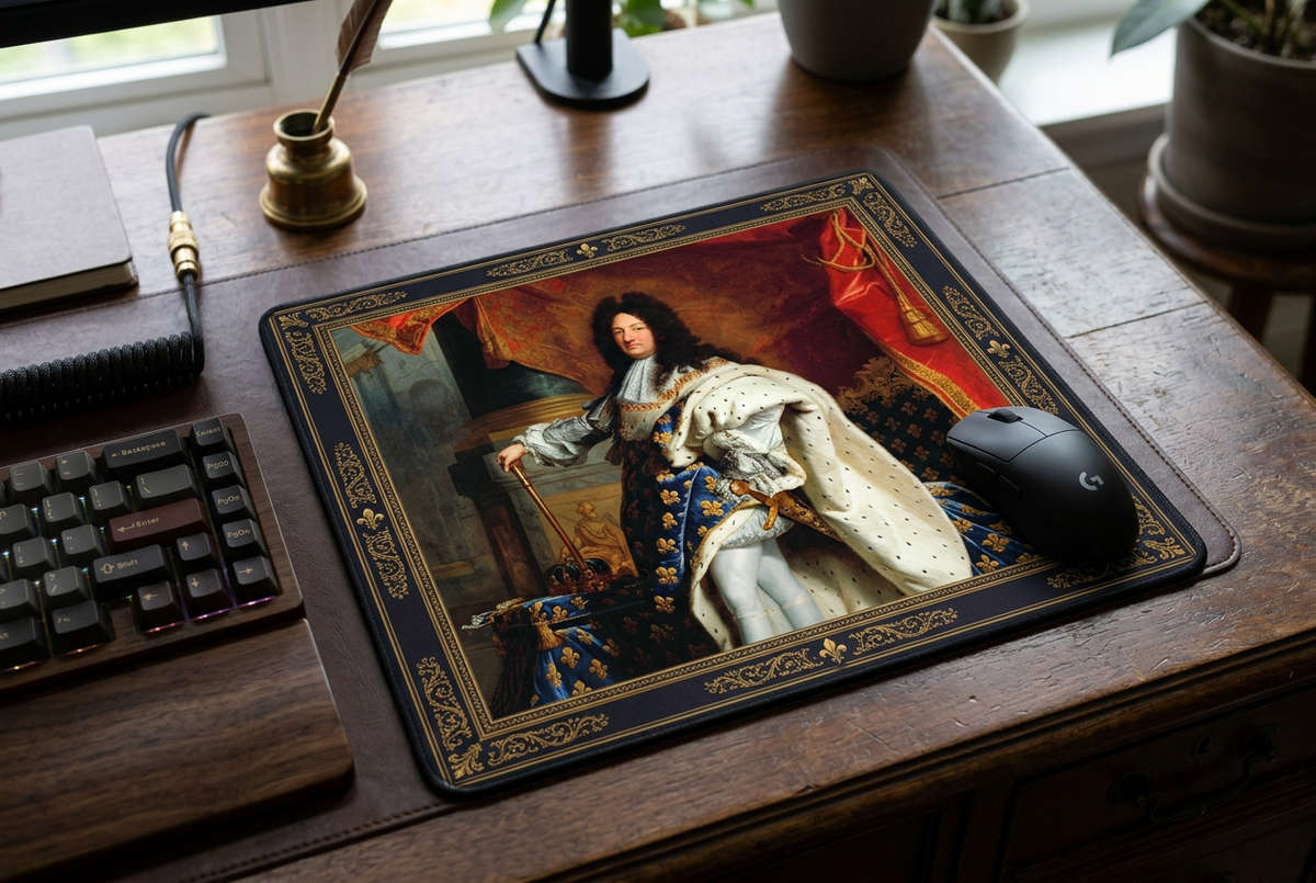 Hyacinthe Rigaud Portrait of Louis XIV. Mousepad