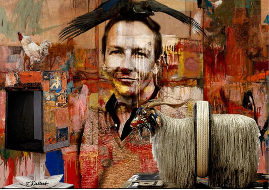 Portrait of Robert Rauschenberg Mousepad - My Pinbacks