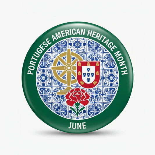 Portuguese American Heritage Month (June) Pinback 2.25-inch