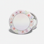 Pretty Floral Photo Memorial Keepsake Funeral Pinback 2.25-inch
