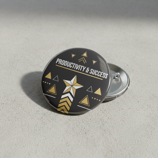 Productivity and Success Pinback 2.25-inch