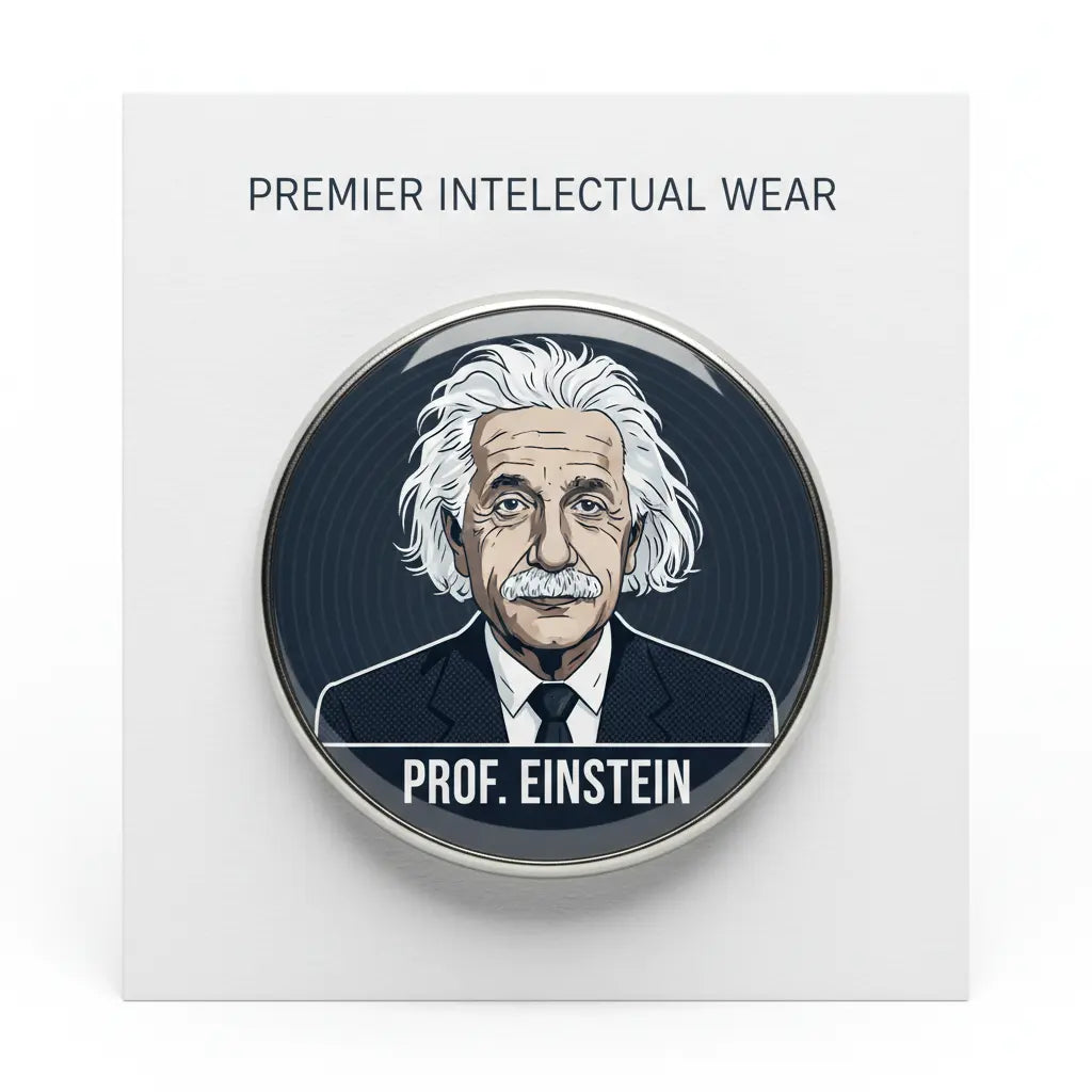 Professor Einstein Pinback 2.25-inch
