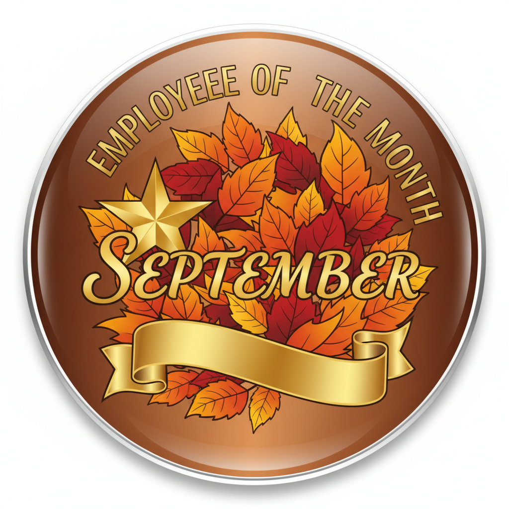 Proud to be Employee of the Month September Pinback 1.25-inch 1 Pc