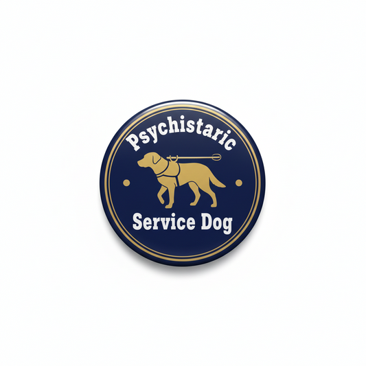 Psychiatric Service Dog Pinback 2.25-inch