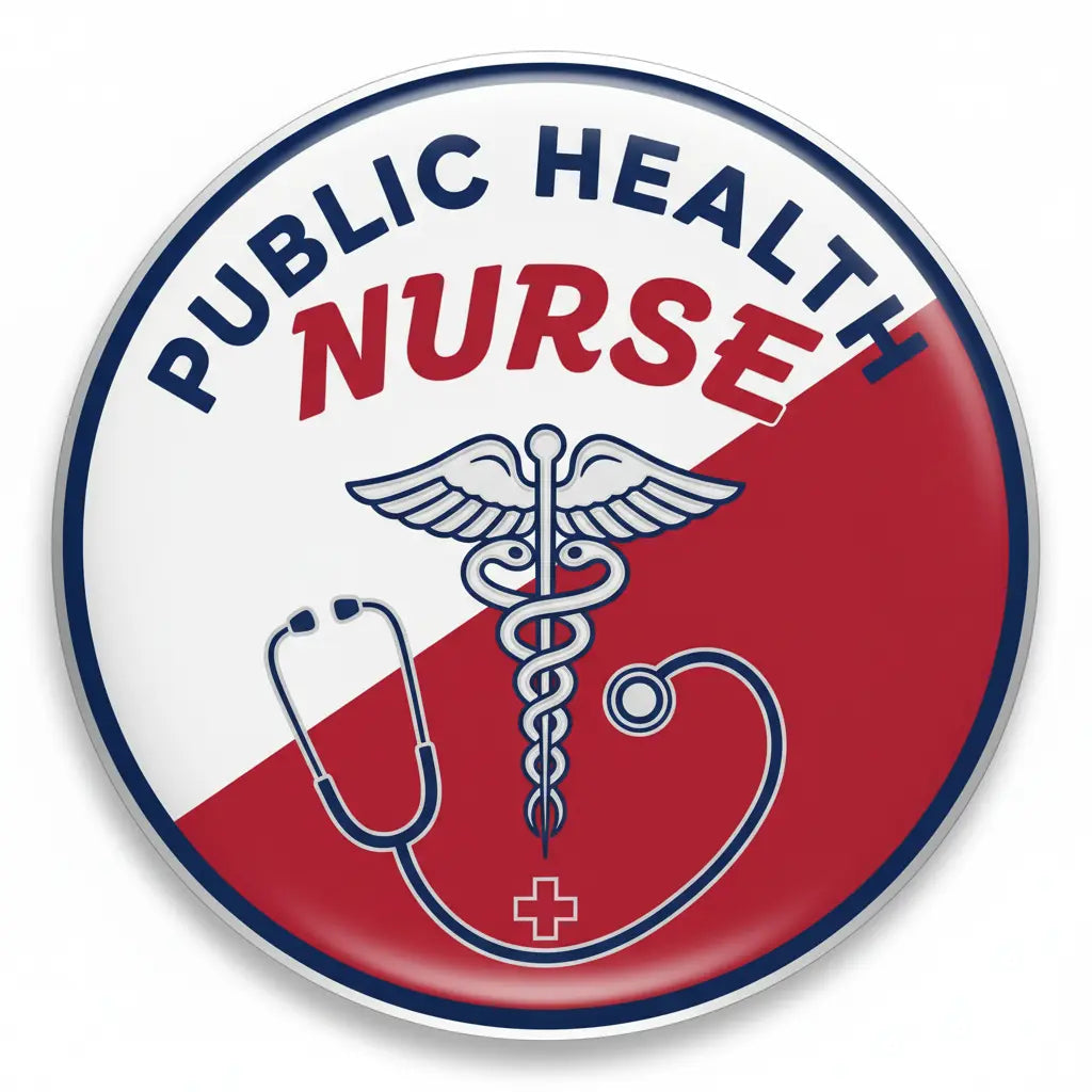 Public Health Nurse Pinback 2.25-inch - My Pinbacks