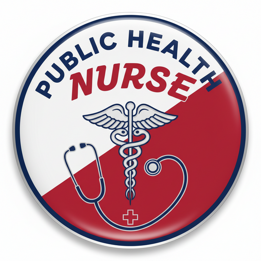 Public Health Nurse Pinback 2.25-inch