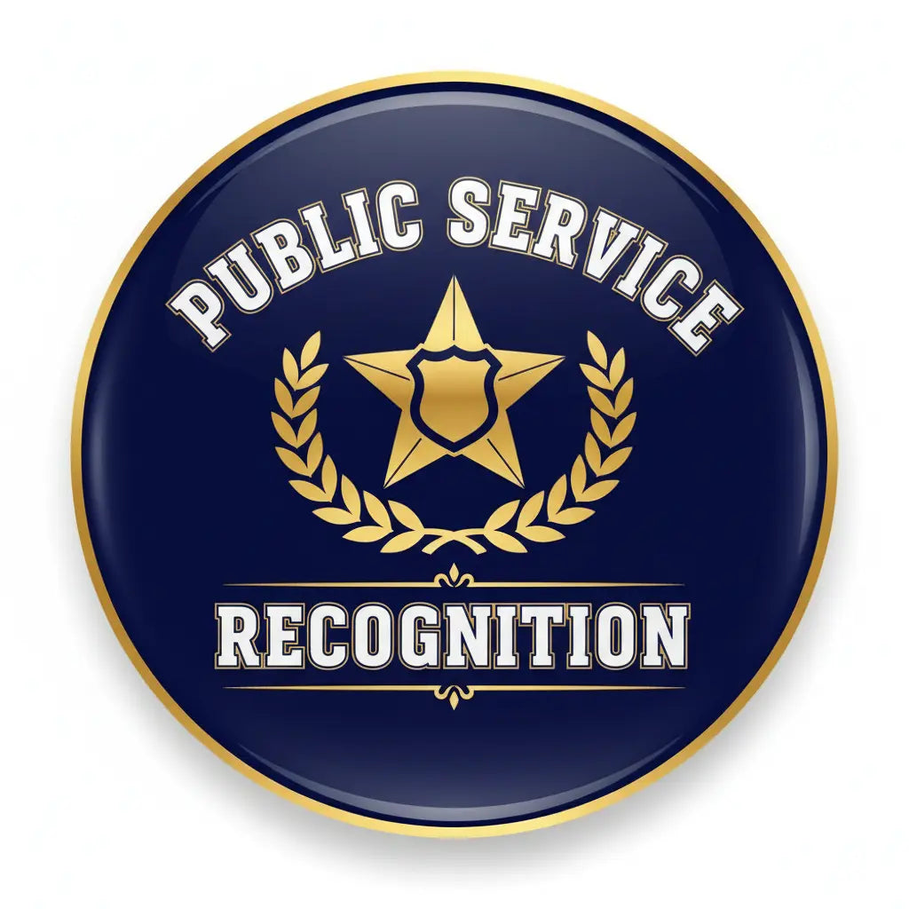 Public Service Recognition Pinback 2.25-inch