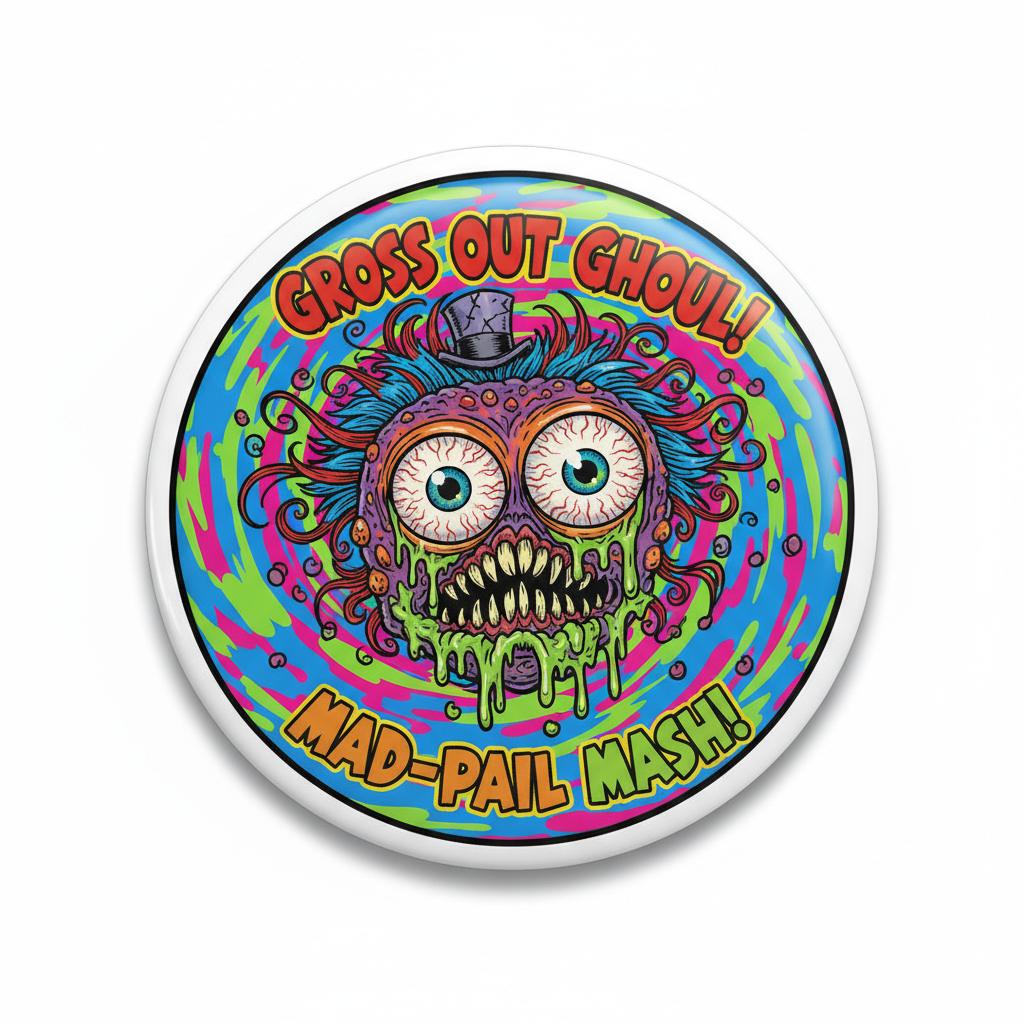 Pufanf Madballs and Garbage Pinback 2.25-inch
