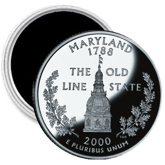 Maryland State Quarter Mint Image Magnet 2.25"