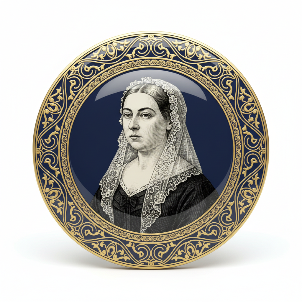 Queen Victoria Pinback 2.25-inch Mypinbacks.com