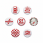 Quiktrip Pinback 1.25-inch 6 Pcs