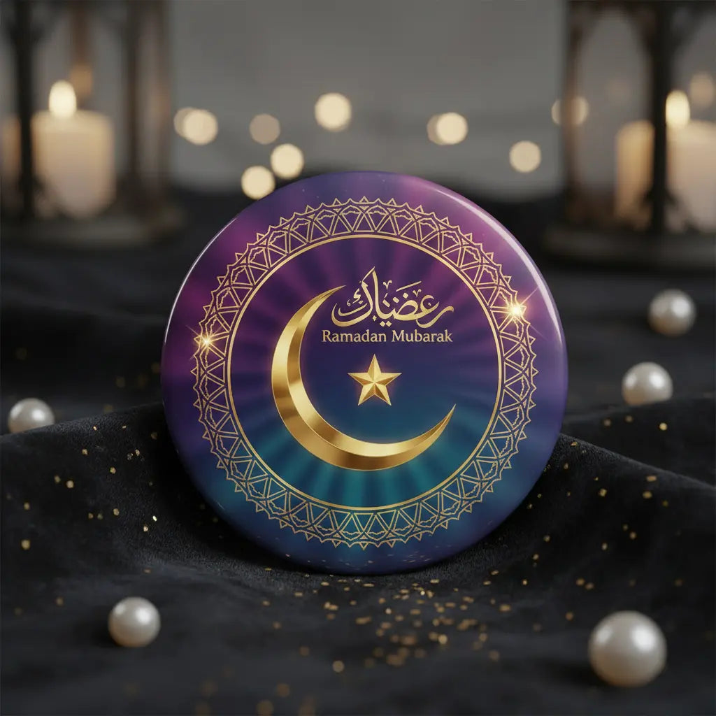 Ramadan February 17 thru March 19 Pin Button 2.25-inch - mypinbacks.com