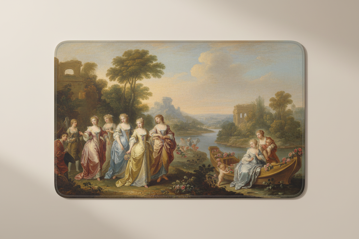 Antoine Watteau Pilgrimage to Cythera Mousepad