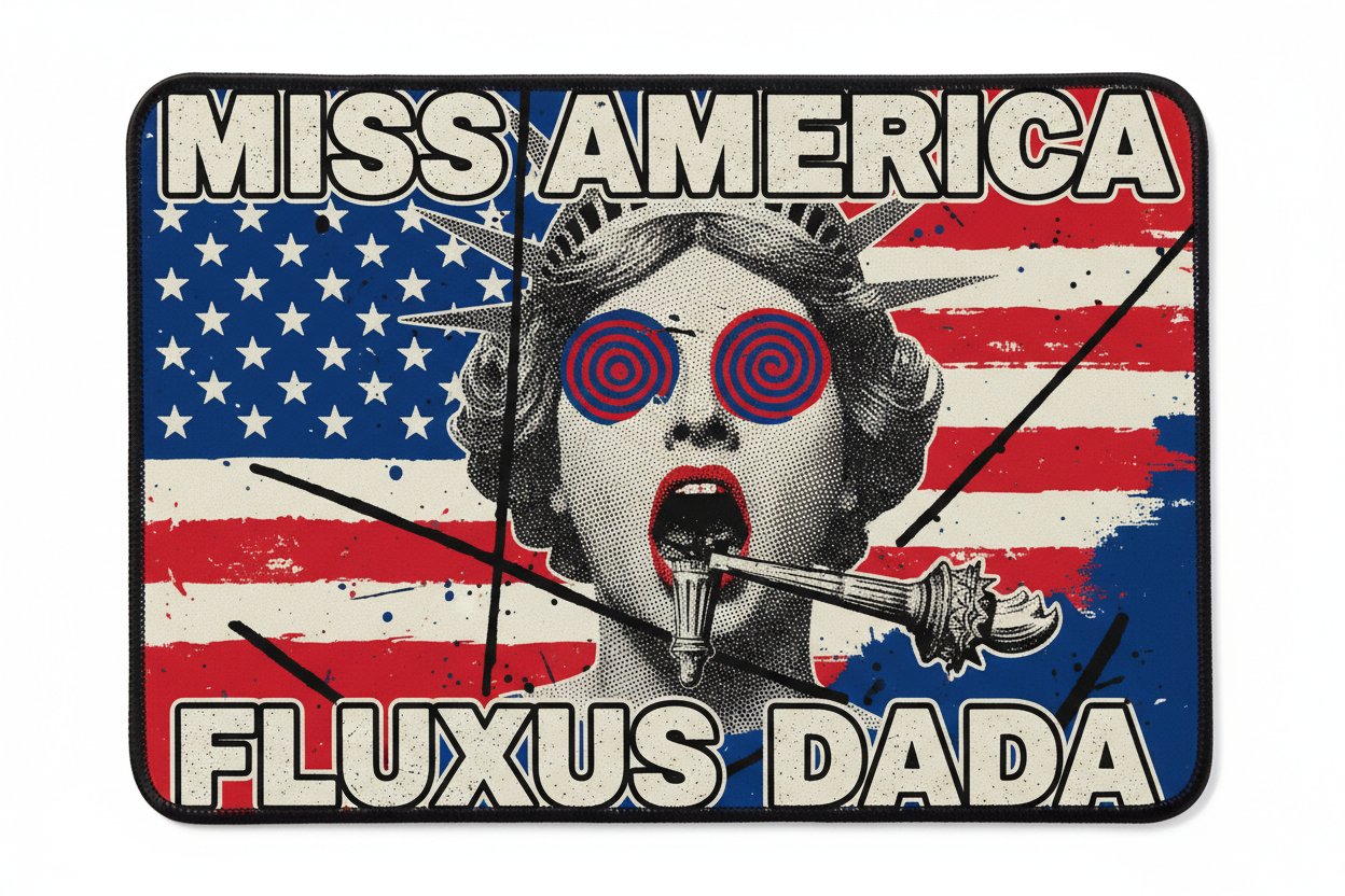 Wolf Vostell Miss America Mousepad