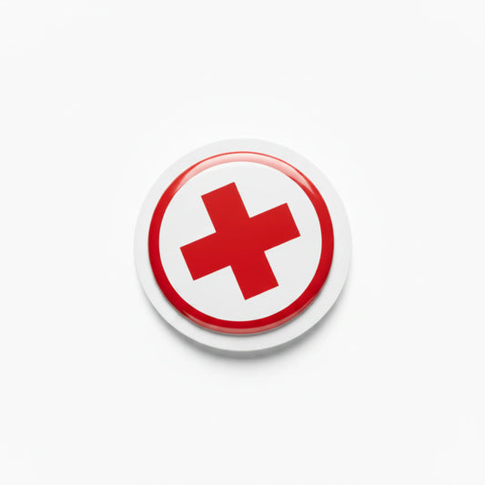 Red Cross Pinback 2.25-inch