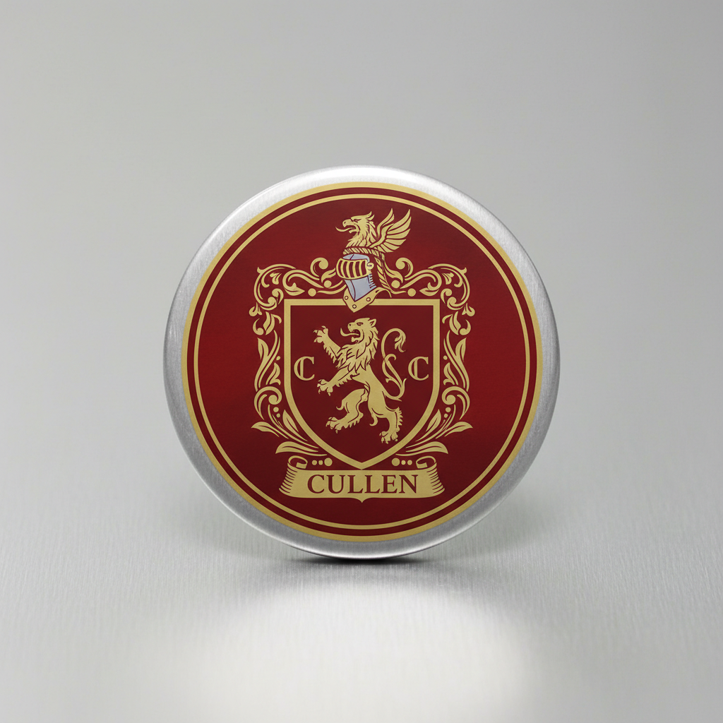 Red Cullen Family Crest Fridge Magnet 3-inch