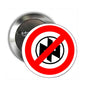 Red Slash Against Fascism Pinback Button 2.25-inch - My Pinbacks