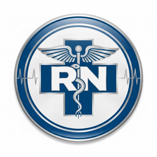 Registered Nurse (RN) Pinback 2.25-inch