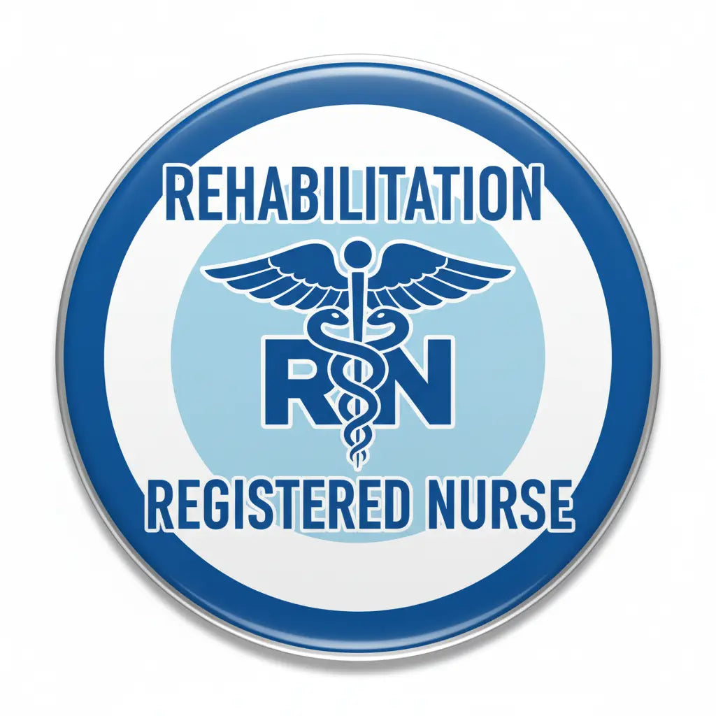 Rehabilitation Registered Nurse Pinback 2.25-inch - My Pinbacks