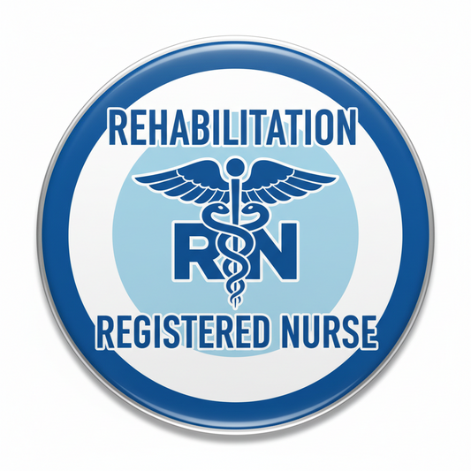 Rehabilitation Registered Nurse Pinback 2.25-inch