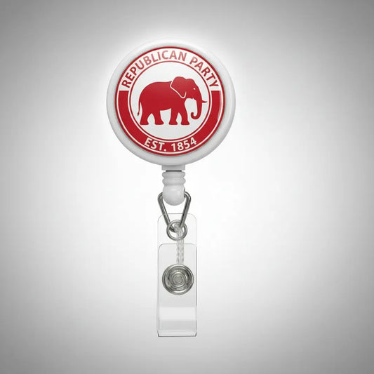Republican Party Badge Reels Cute Felt Retractable Badge Reels 1.45-inch