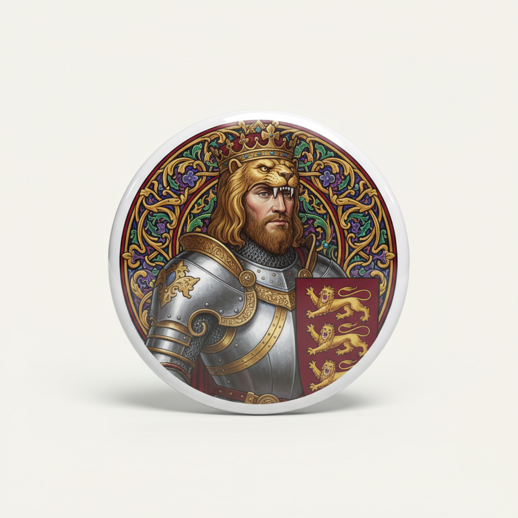 Richard I of England Pinback 2.25-inch Mypinbacks.com