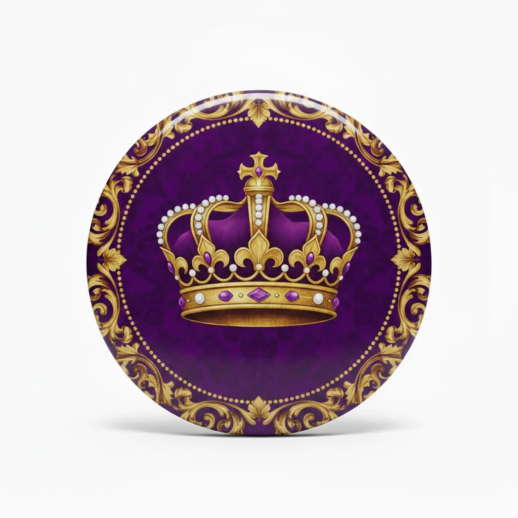 Royal Crown King Queen Pinback 2.25-inch Mypinbacks.com