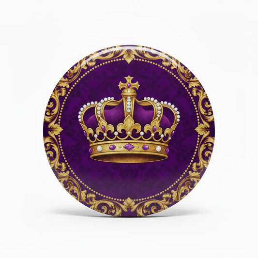 Royal Crown King Queen Pinback 2.25-inch