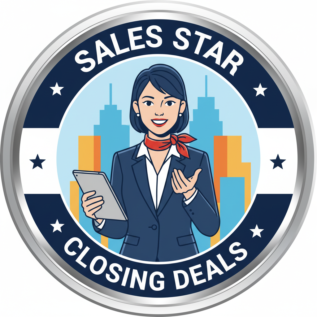 Saleswoman Pinback 2.25-inch