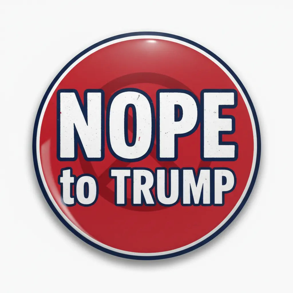 Say NOPE to TRUMP Pinback 2.25-inch - My Pinbacks