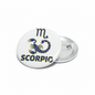 Scorpio Zodiac Sign Button Pinback 2.25-inch