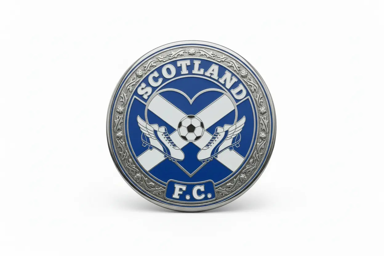 Scotland Football Soccer Love Heart Pinback 2.25-inch - My Pinbacks