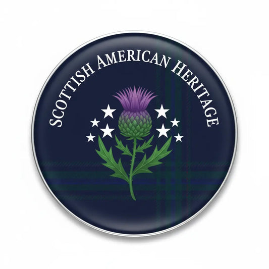 Scottish American Heritage Pinback 2.25-inch