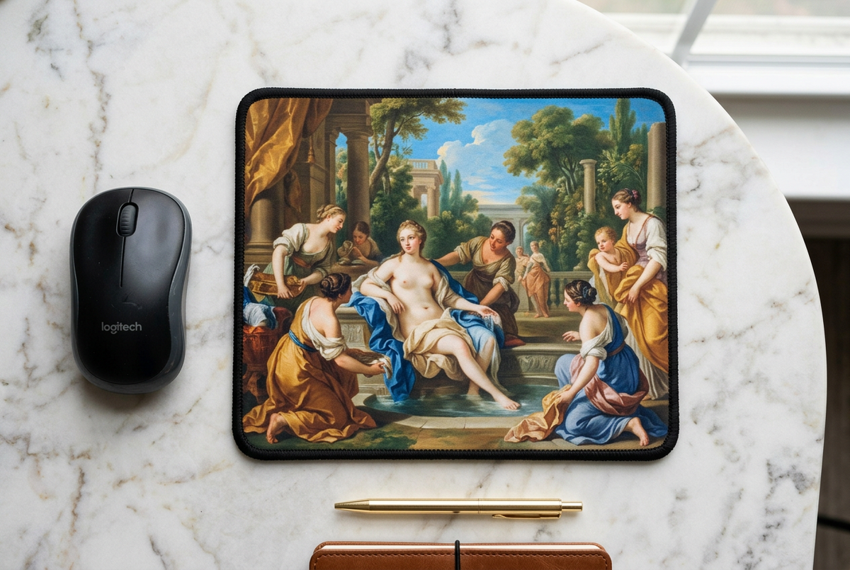 Sebastiano Ricci Bathsheba at her Bath Mousepad