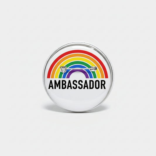 SEND Ambassador Rainbow Pinback 2.25-inch - My Pinbacks